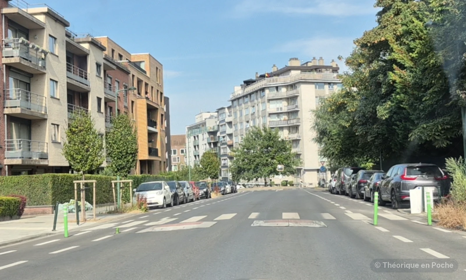 Situation routière photographiée en Belgique